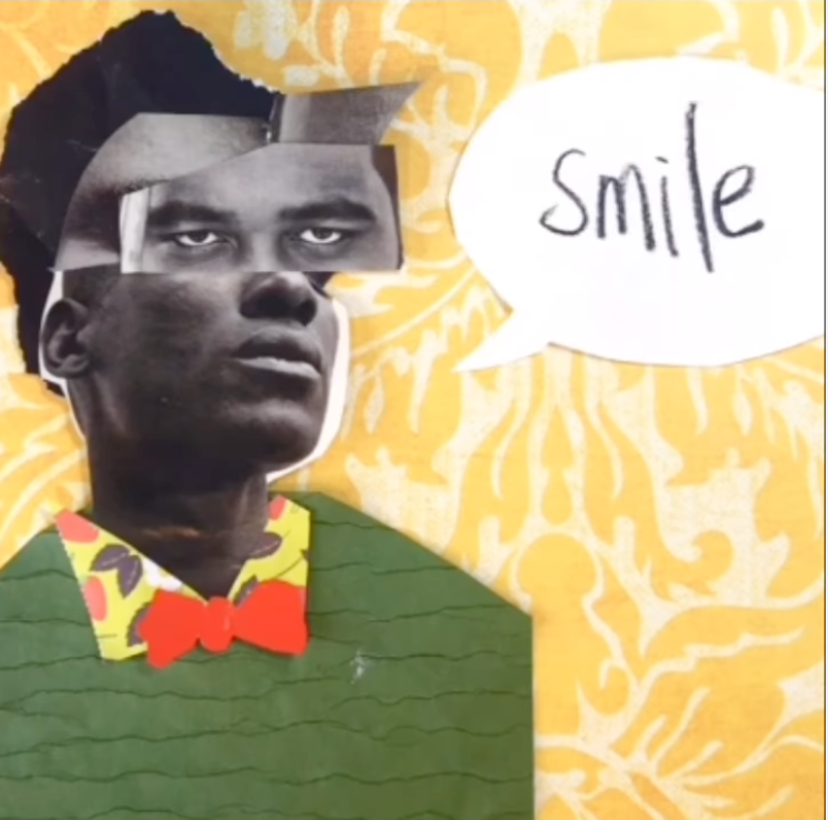 A strong man smiles