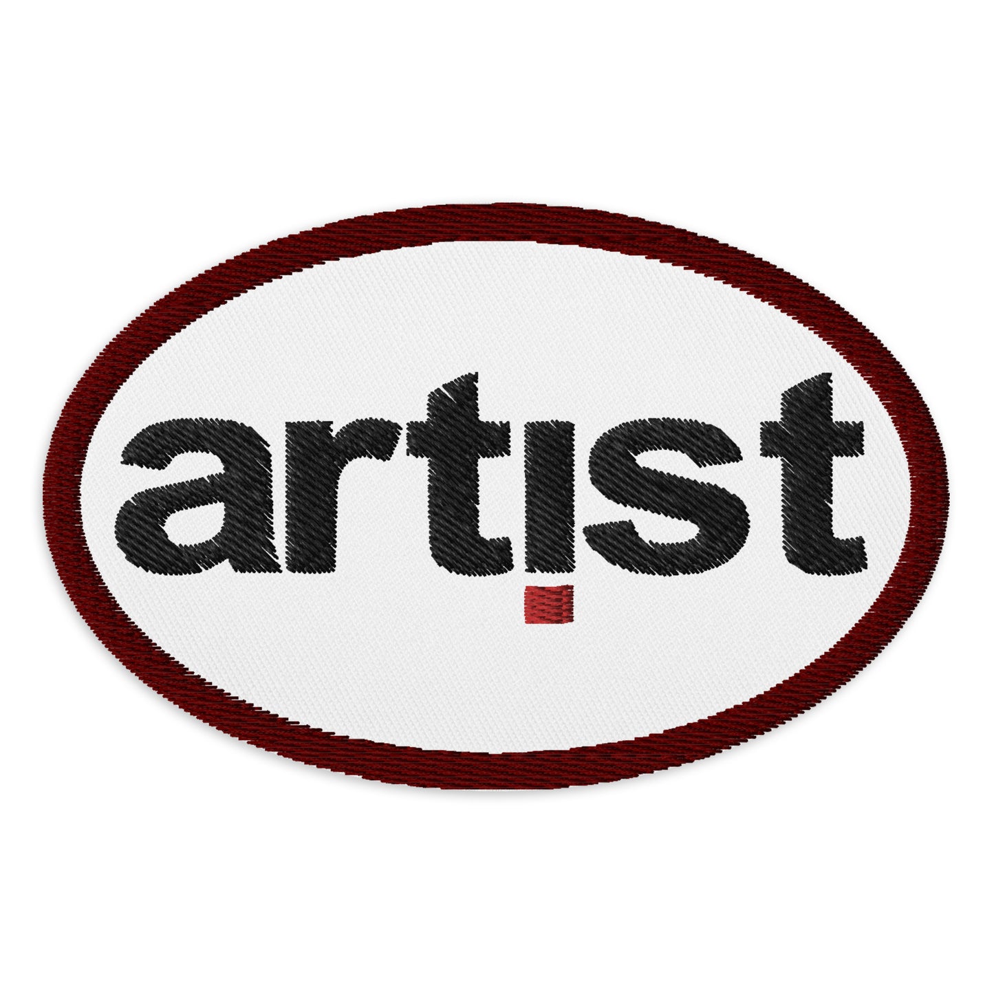 ARTIST Embroidered oval patch