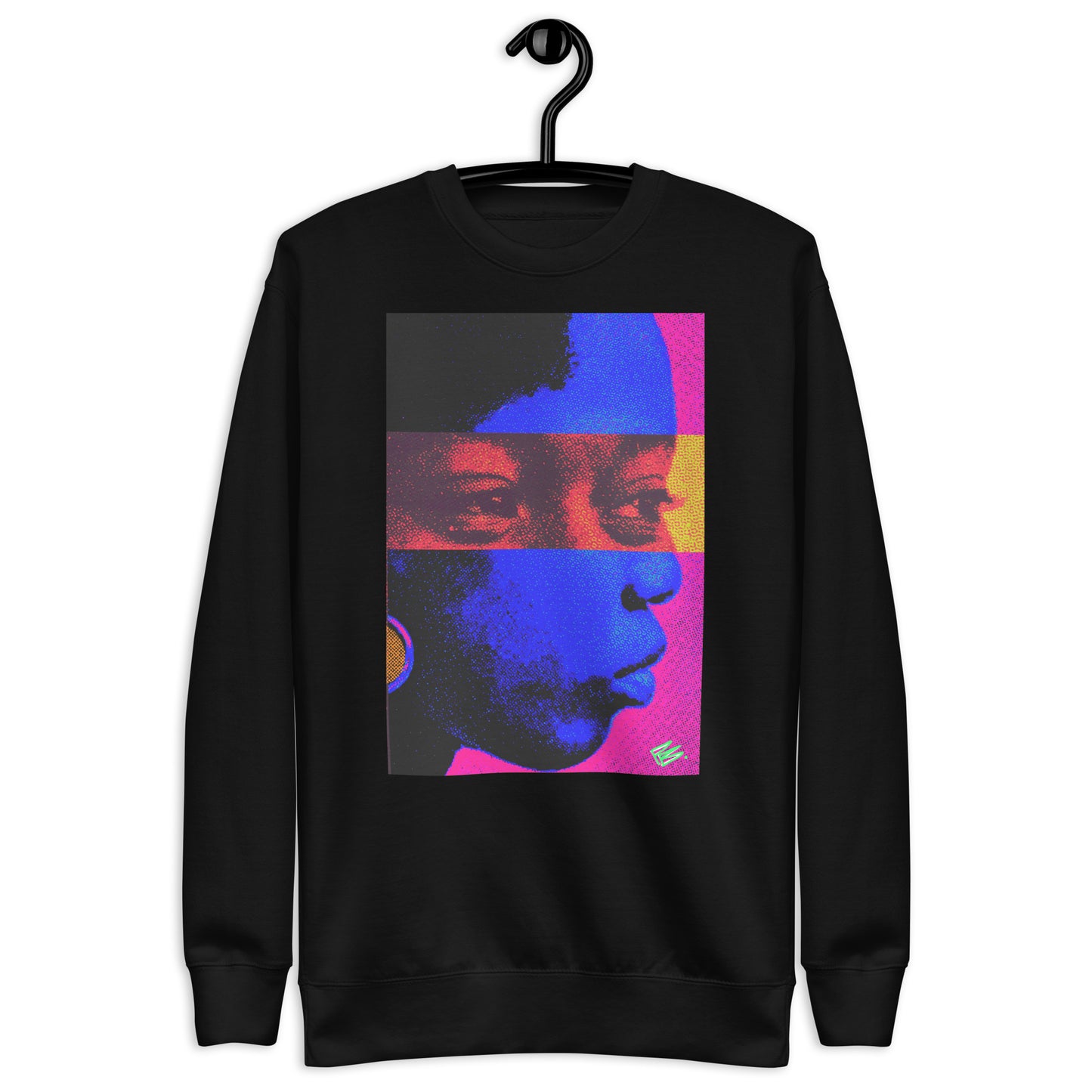 the "Seen" Collection: SIDE EYE - Art Print Premium Crew Neck