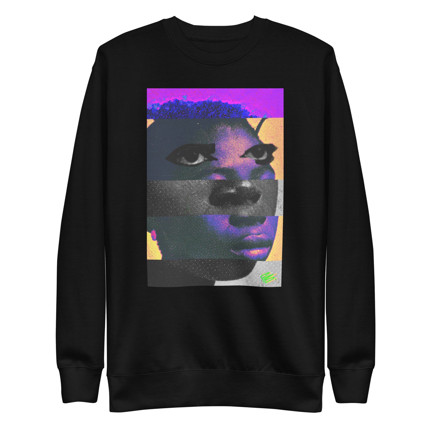the "Seen" Collection: VISIONARY - Art Print Premium Crew Neck Premium Sweatshirt