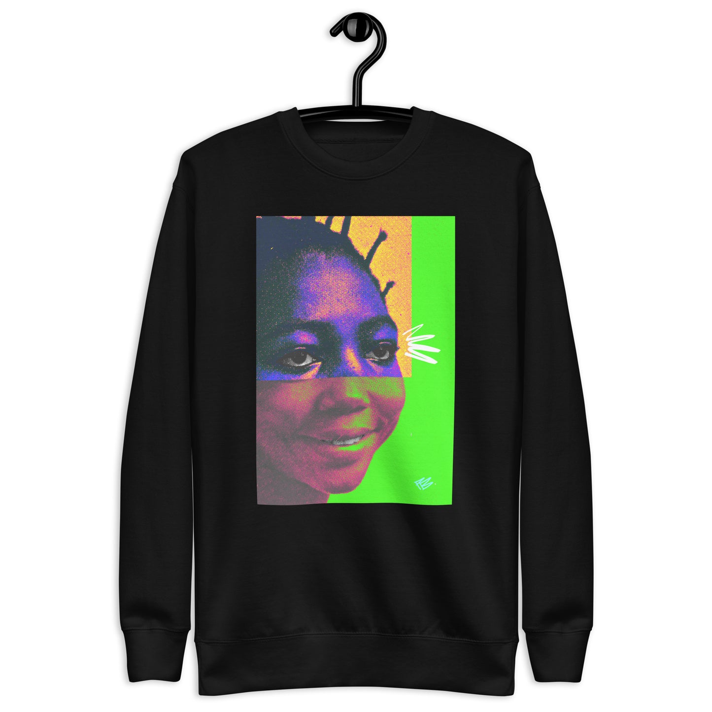 the "Seen" Collection: FOCUS - Art Print Premium Crew Neck Sweatshirt