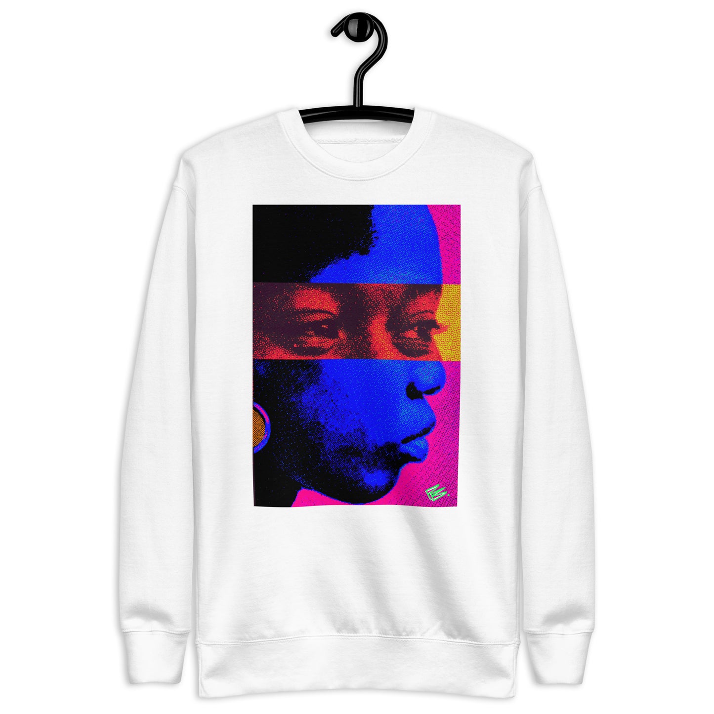 the "Seen" Collection: SIDE EYE - Art Print Premium Crew Neck
