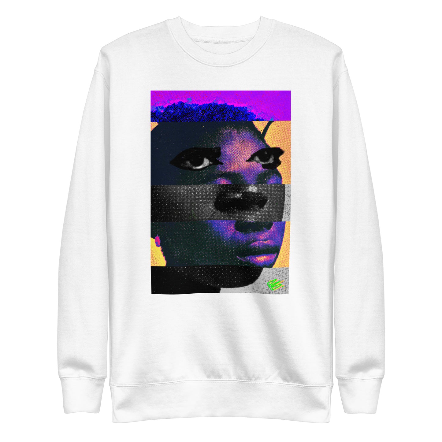 the "Seen" Collection: VISIONARY - Art Print Premium Crew Neck Premium Sweatshirt