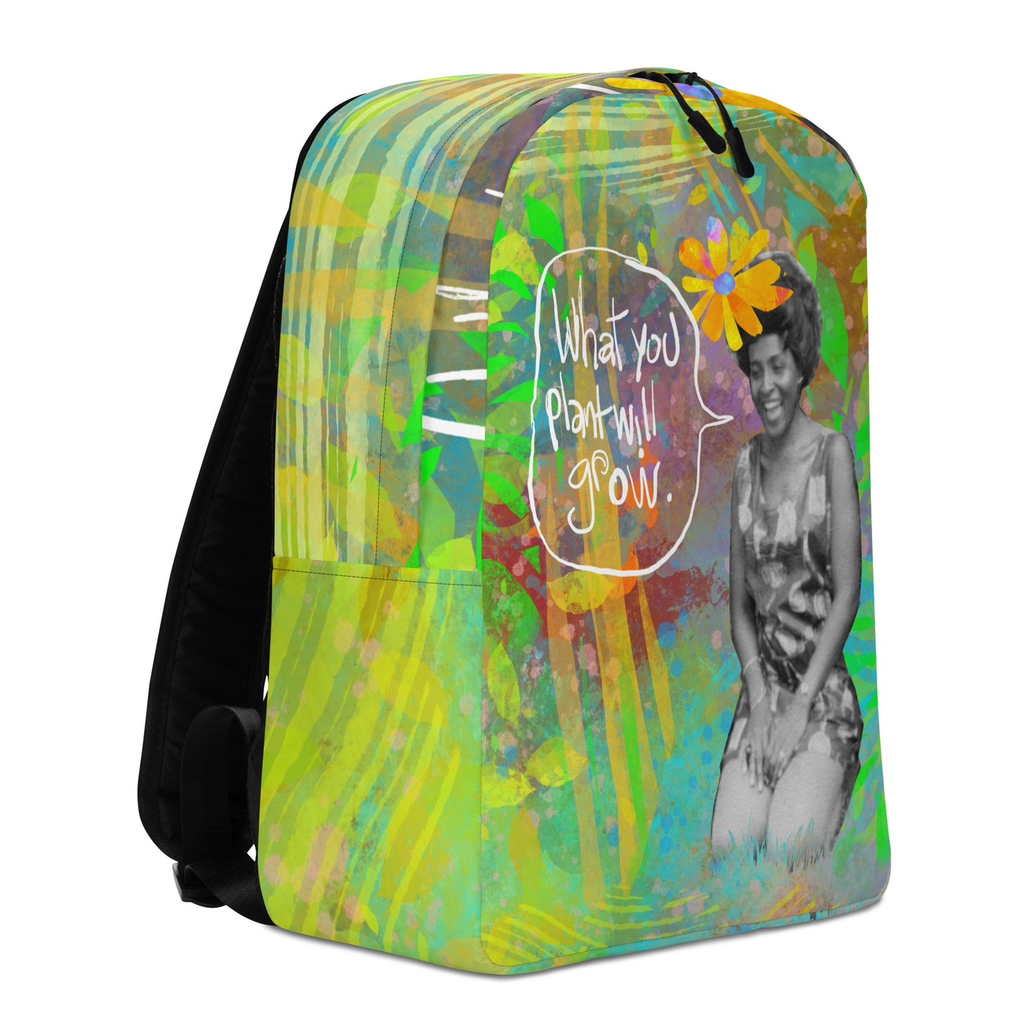 "What you plant will grow" Backpack