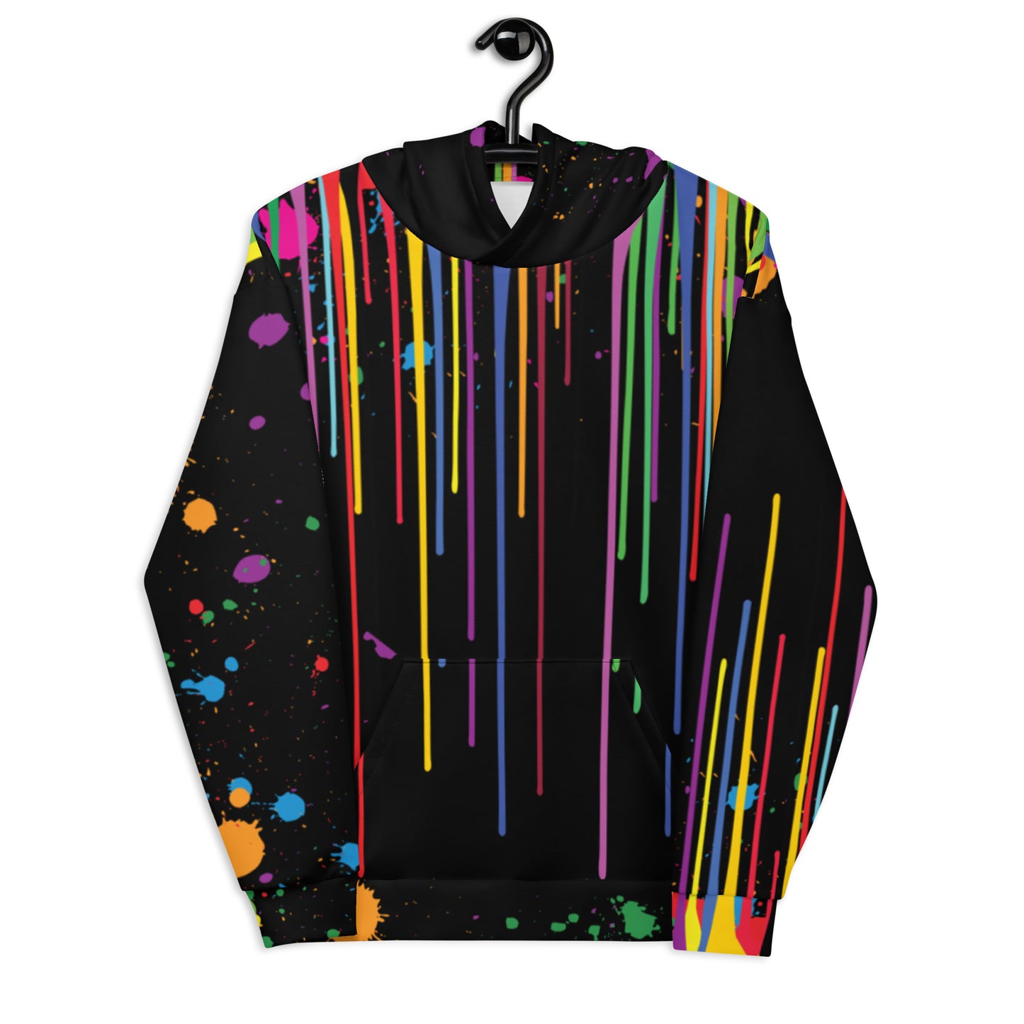 "Be art" - paint splatter unisex hoodie