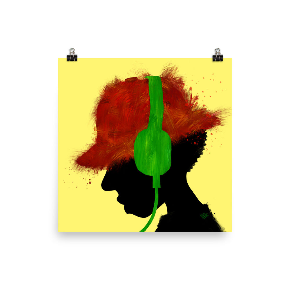 "the DJ" from the series "1987" by pierre bennu - 16" archival poster