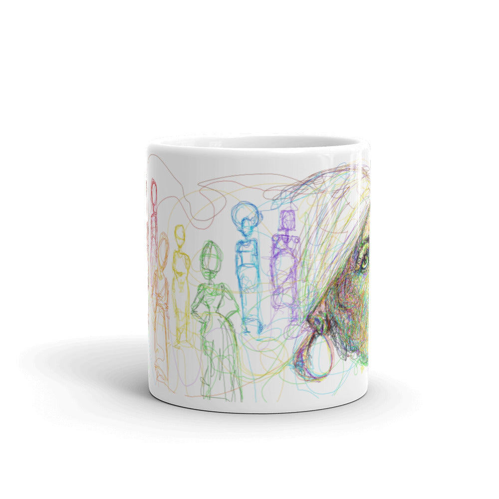 ‘I Found God In Myself’ – Ntozake Shange tribute Mug - art by pierre bennu.