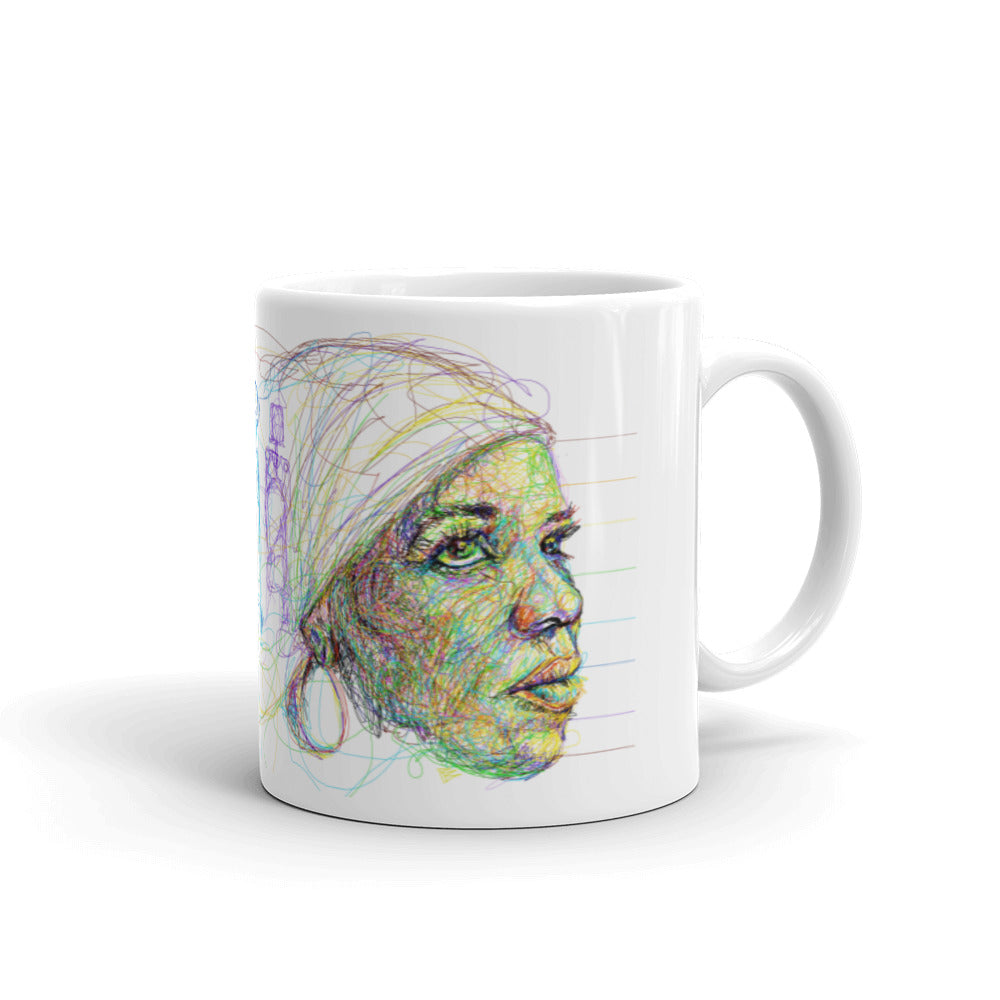 ‘I Found God In Myself’ – Ntozake Shange tribute Mug - art by pierre bennu.