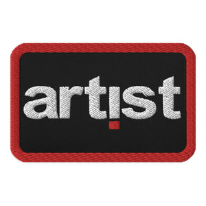 ARTIST Embroidered patch rectangle