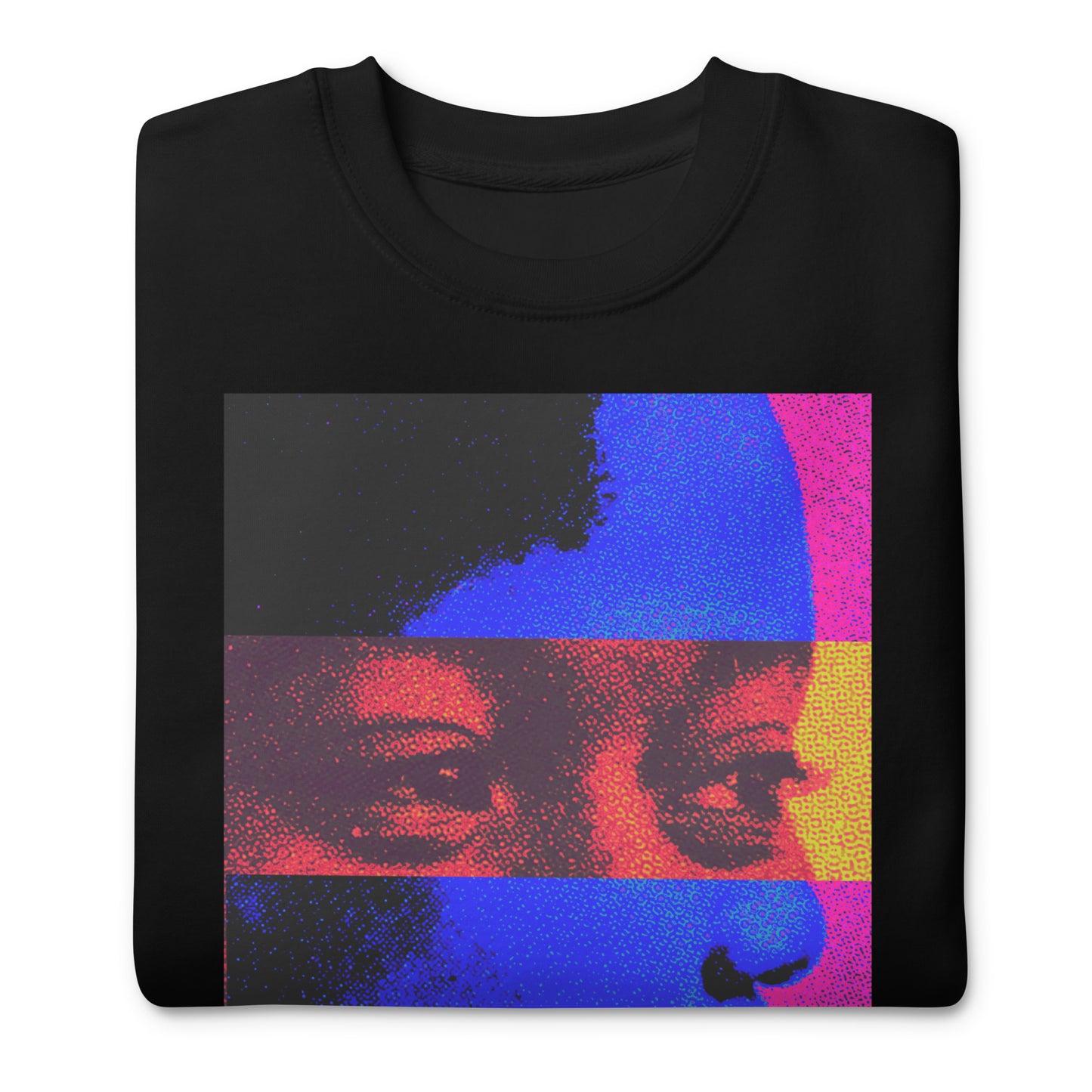 the "Seen" Collection: SIDE EYE  - Art Print Premium Crew Neck