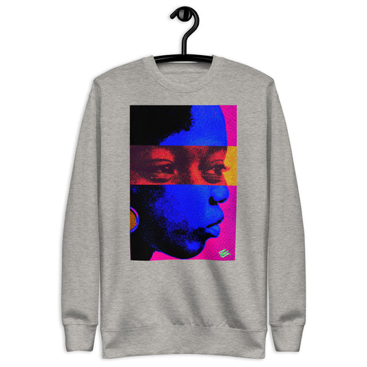 the "Seen" Collection: SIDE EYE  - Art Print Premium Crew Neck