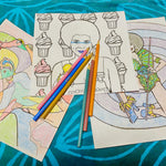 Load image into Gallery viewer, Coloring In The Crates - Signed by the Artist! an album artwork coloring book for mindfulness, creativity, and self care: vol. 1. Paperback
