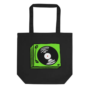 Cartoon-tables Black Eco Tote Bag