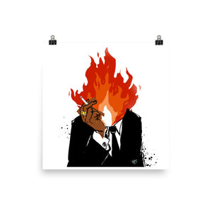 THE FIRE NEXT TIME  triptych - James Baldwin Reimagined Book Cover 16 X 16 archival print by pierre bennu #1 of 3