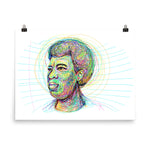 Load image into Gallery viewer, &quot;I Write To Create Myself&quot; -Octavia Butler tribute 18x24 fine art print by pierre bennu
