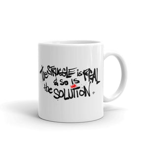 The Struggle Is Real & So Is The Solution glossy mug